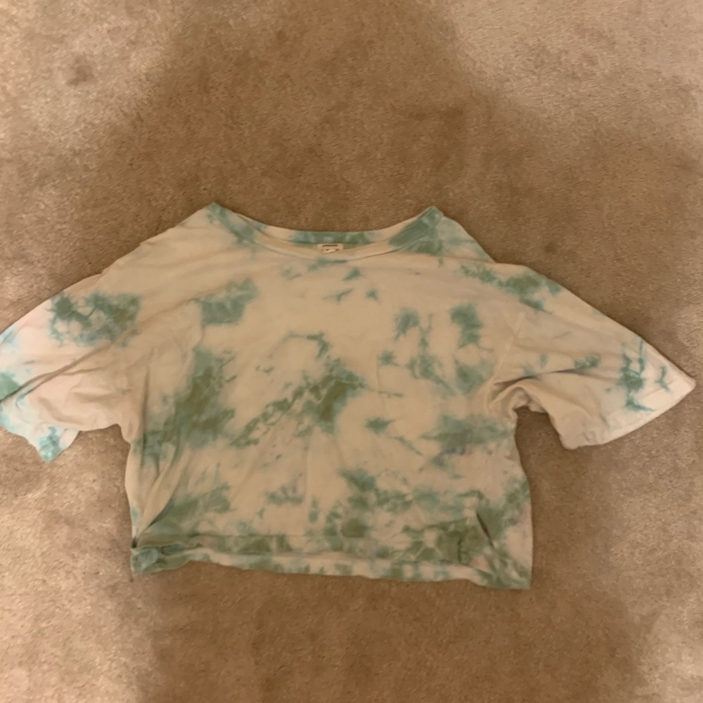 medium cropped tie die t-shirt